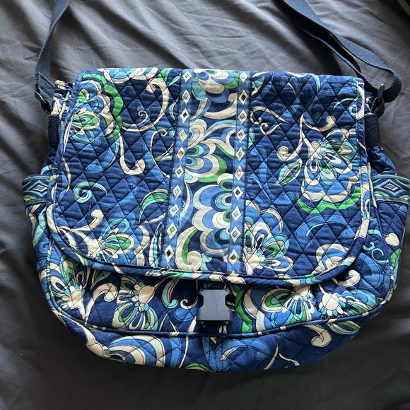 Vera Bradley Handbags - Vera Bradley Messenger Tote in Mediterranean blue